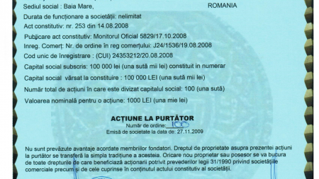 Și în Maramureș se poartă acțiunile la purtător