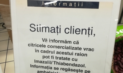 Cora anunță că vinde lămâi a căror coajă nu e recomandată consumului uman