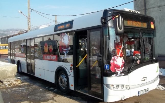 Autobuzul lui Moş Crăciun circulă până în 29 decembrie