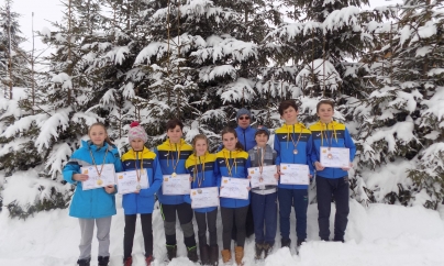 La Campionatul Național de Orientare, schiorii băimăreni s-au orientat spre medalii