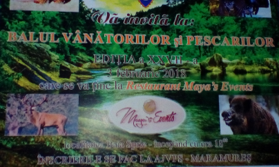 A XXVII-a ediție a Balului Vânătorilor și Pescarilor Sportivi din Maramureș