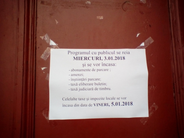 Abia din 5 ianuarie se pot plăti impozitele locale