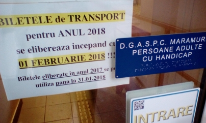 Programul de distribuire a biletelor gratuite de transport pentru persoanele cu dizabilități