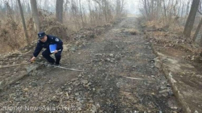 Un hoț a ”jumulit” un drum de 500 de tone de asfalt