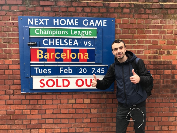 Fotoreporter băimărean acreditat la partida Chelsea – Barcelona, din Champions League (GALERIE FOTO)