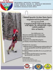 Campionatul Național Școlar de schi alpin, pe Pârtia Șuior