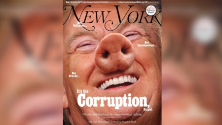 Președintele SUA a ajuns să arate ca porcul