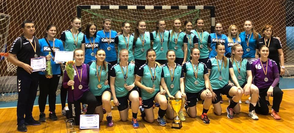 Baia Mare a ocupat două treimi din podiumul Campionatului Național de handbal, junioare 1 (GALERIE FOTO)