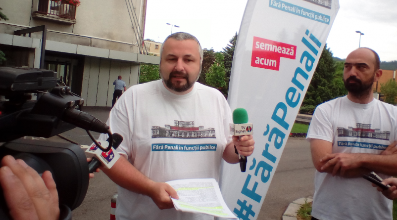 Campania ”Fără penali” – fără aprobare de cort, dar cu jandarmi