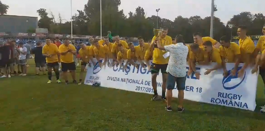 În campionatul național, medalii de aur și bronz pentru tinerii rugbiștii băimăreni
