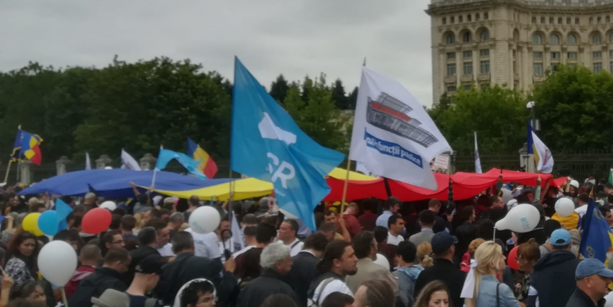 Maramureșean care și-a întrerupt concediul de la mare ca să meargă la protest în capitală