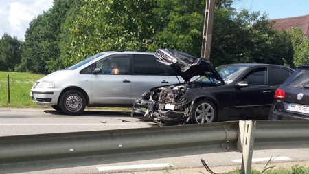 Accident în Lăpușel (GALERIE FOTO)