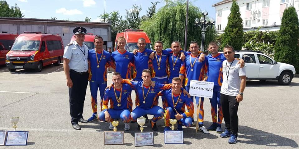 Pompierii maramureșeni se impun și în concursurile profesionale (VIDEO)