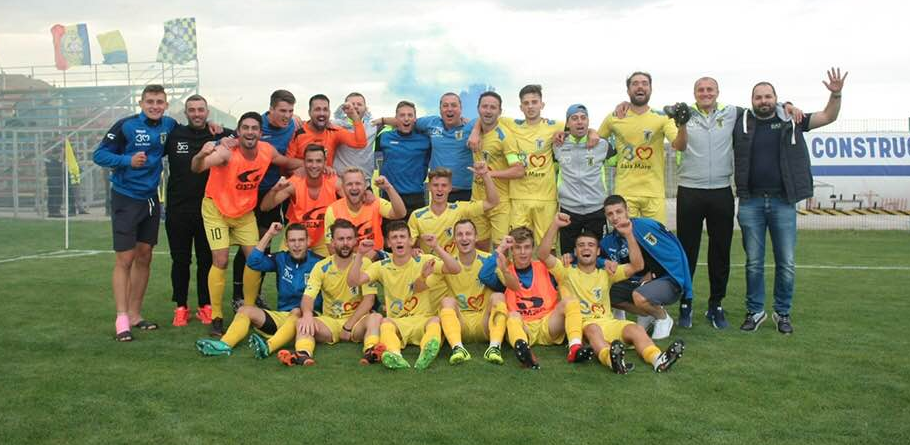 Minerul Baia Mare a promovat în liga a 3-a, după un retur cu două goluri, două penalty-uri și două cartonașe roșii (GALERIE FOTO)