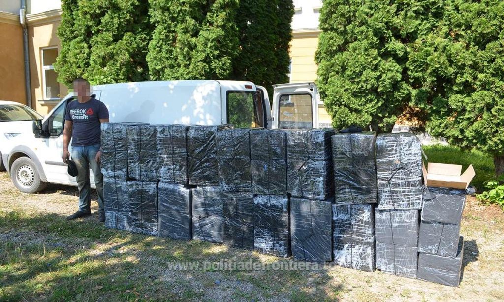 Țigări de peste 200.000 de lei confiscate de la un contrabandist