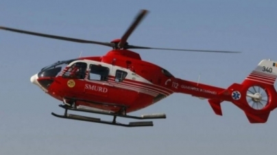 Femeie adusă cu elicopterul SMURD la Spitalul Județean de Urgență