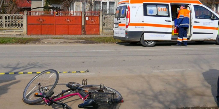 Biciclist lovit de mașină în Copalnic Mănăștur
