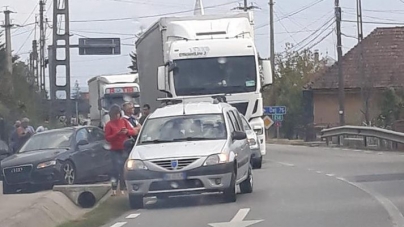 Ciocnire în lanț în Satulung