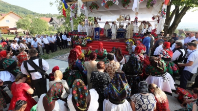 Biserică ridicată în vremea războiului, sfințită de episcopul Iustin