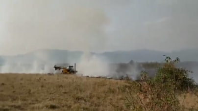 75 de hectare de vegetație uscată distruse de 11 incendii