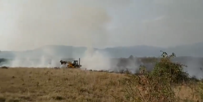 75 de hectare de vegetație uscată distruse de 11 incendii