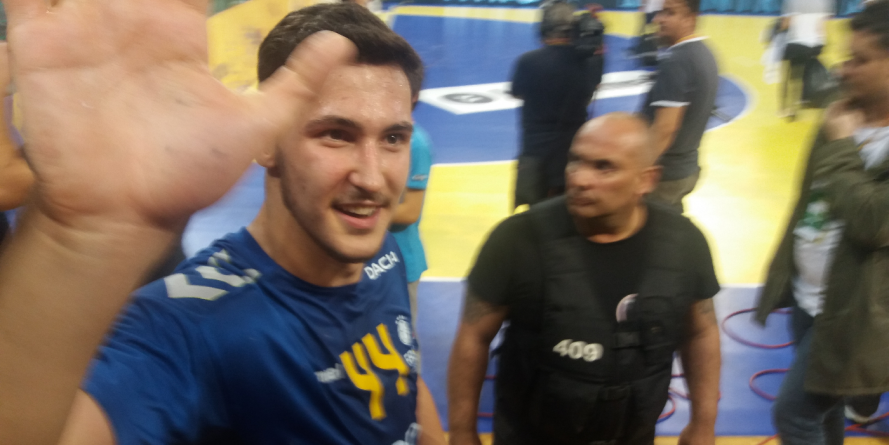 Călin Căbuț a debutat cu dreptul la naționala de handbal, chiar împotriva campioanei mondiale