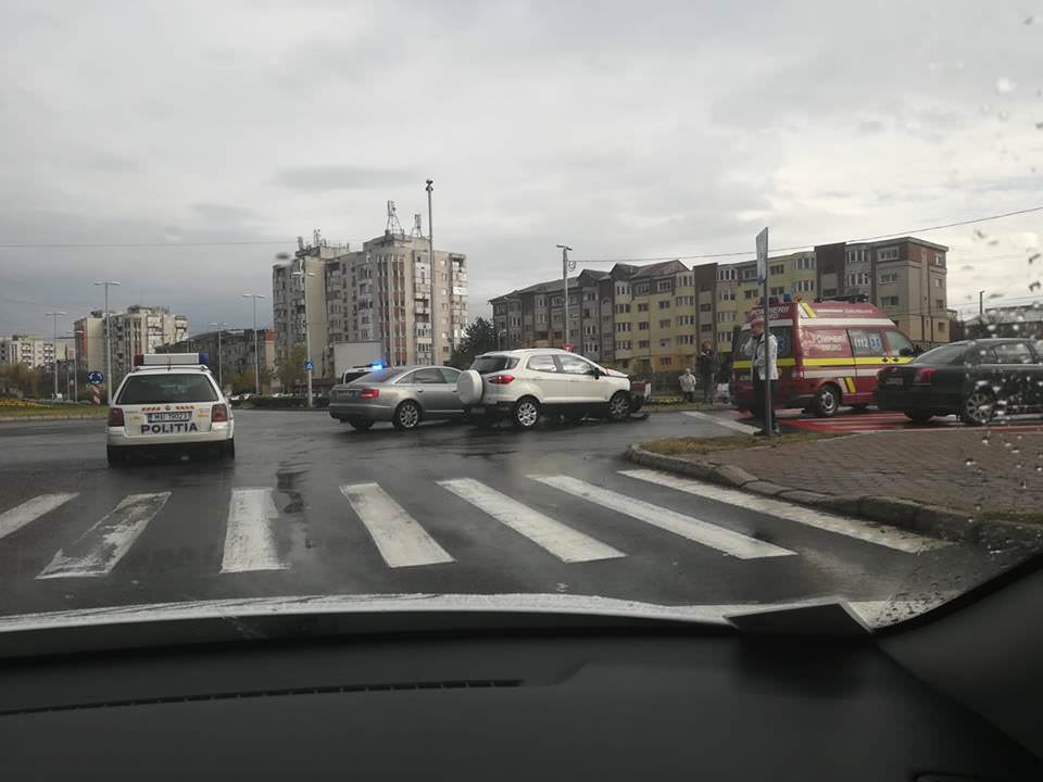 Accident lângă catedrală