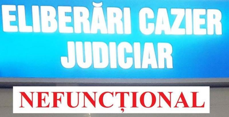 Din cauza unei avarii la sistem, nu se pot elibera certificate de cazier judiciar