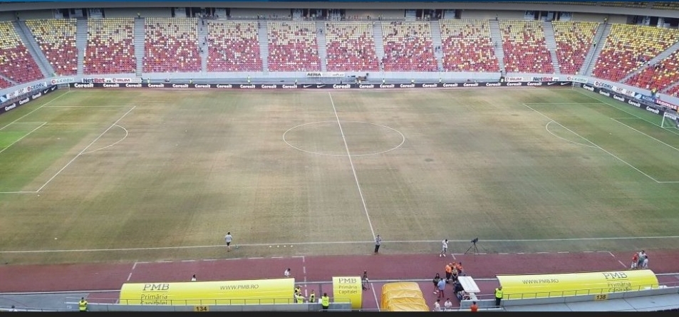 Nu prea mai au nici vacile ce paște pe gazonul Arenei Naționale