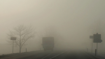 Cod galben de ceață în mai multe localități din Maramureș