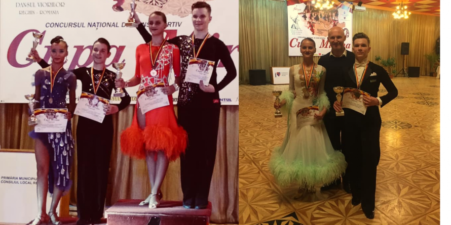 9 medalii pentru dansatorii maramureșeni la concursul național ”Cupa Mirona”