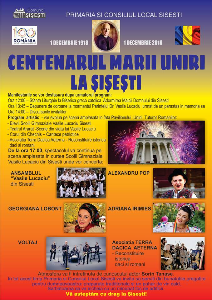 La Șișești, Centenarul Marii Uniri e sărbătorit cu trupa Voltaj