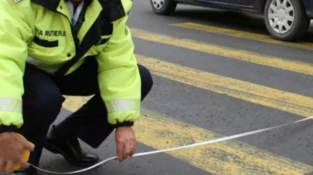 Accidentată pe trecerea de pietoni