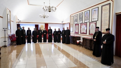 Primii colindători la Centrul Eparhial