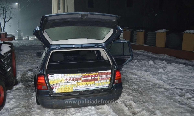 Contrabandist prins cu țigări în valoare de peste 75.000 de lei