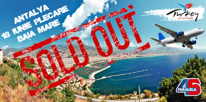 Primul avion plin pentru Antalya, cu decolare din Baia Mare