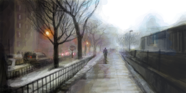 Ne tatonează nițel ninsoarea