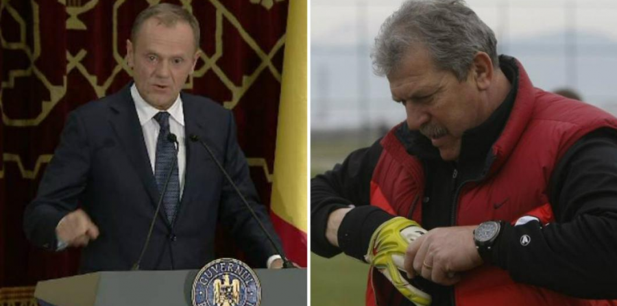 Ca un ardelean serios ce e, Helmuth Duckadam nu i-a rămas dator lui Donald Tusk