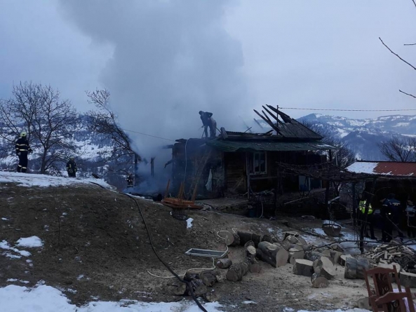 Incendiu cu victimă în Crasna Vișeului