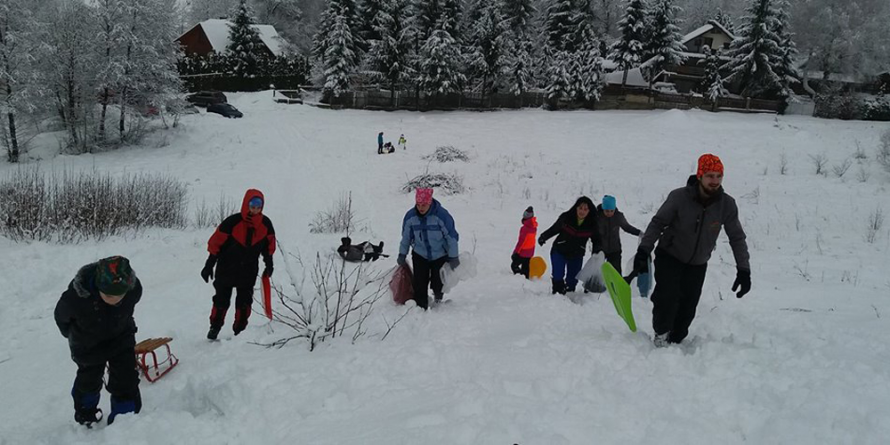 Săniuș la Groapele Chiuzbăii