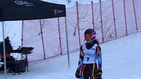 Maramureșeanca Jennifer Remețean, singura schioare  din România ce a urcat  pe podium la FIS Children Trophy 2019