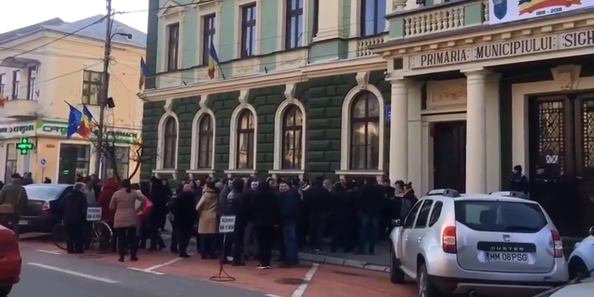 Proteste ”sănătoase” la Sighet
