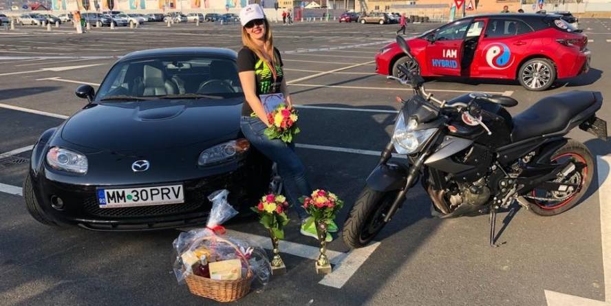La Raliul Doamnelor, Gabriela Pîrvu a câștigat titlurile de campioană a Băii Mari și de cea mai bună motociclistă