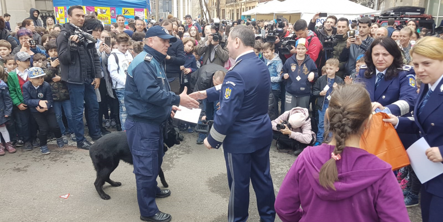 Două titluri de „Câinele polițist al anului”, obținute pentru IPJ Maramureș de Teba și Tep