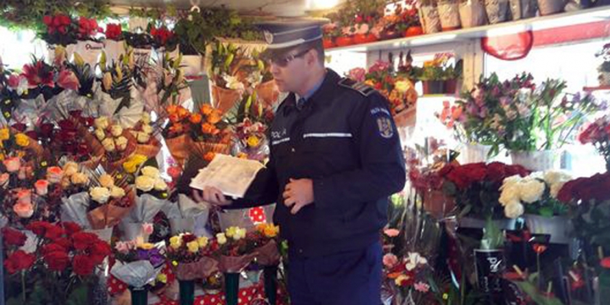 La final de februarie, controale cu amenzi și cu confiscări de flori