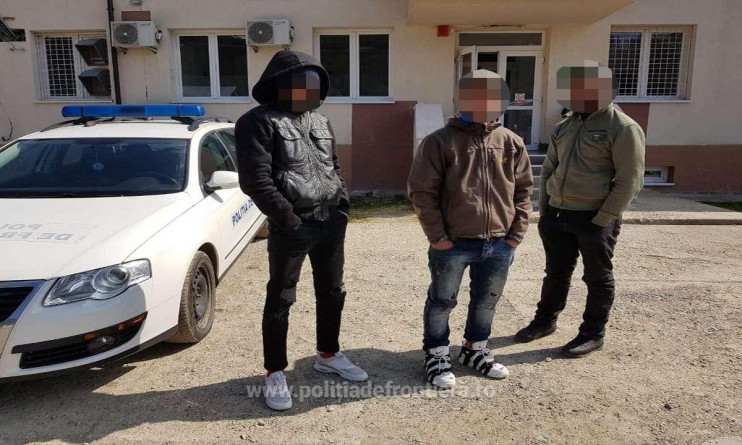 Trei africani reținuți după ce au trecut ilegal granița din Ucraina în România