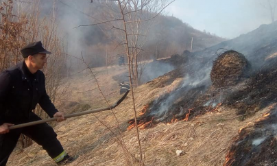 250 de hectare de vegetație uscată au ars în județ, în ultima lună