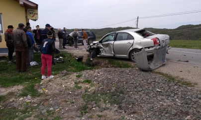 Accident – două mașini s-au ciocnit pe DN 18B