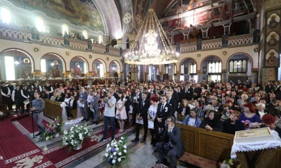 Festivitate de absolvire la catedrală (GALERIE FOTO)