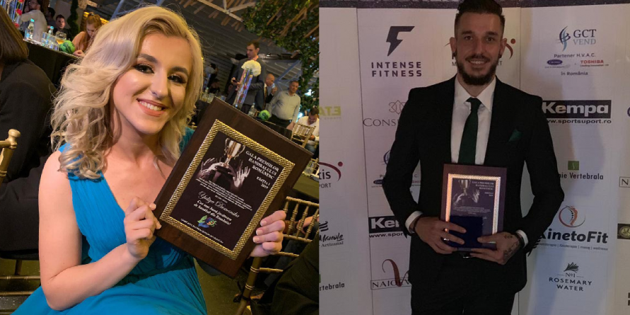 Made in Baia Mare: Yuliya Dumanska și Alexandru Csepreghi declarați cei mai buni jucători de handbal din România  (GALERIE FOTO)